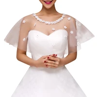 hot sale bridal scarf lace boleros wedding jackets ivory cape bride wraps wedding accessories in stock