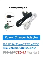 5V 3A type-C USB AC/DC адаптер настенного зарядного устройства Шнур питания для Raspberry Pi 4 Модель B адаптер питания с переключателем