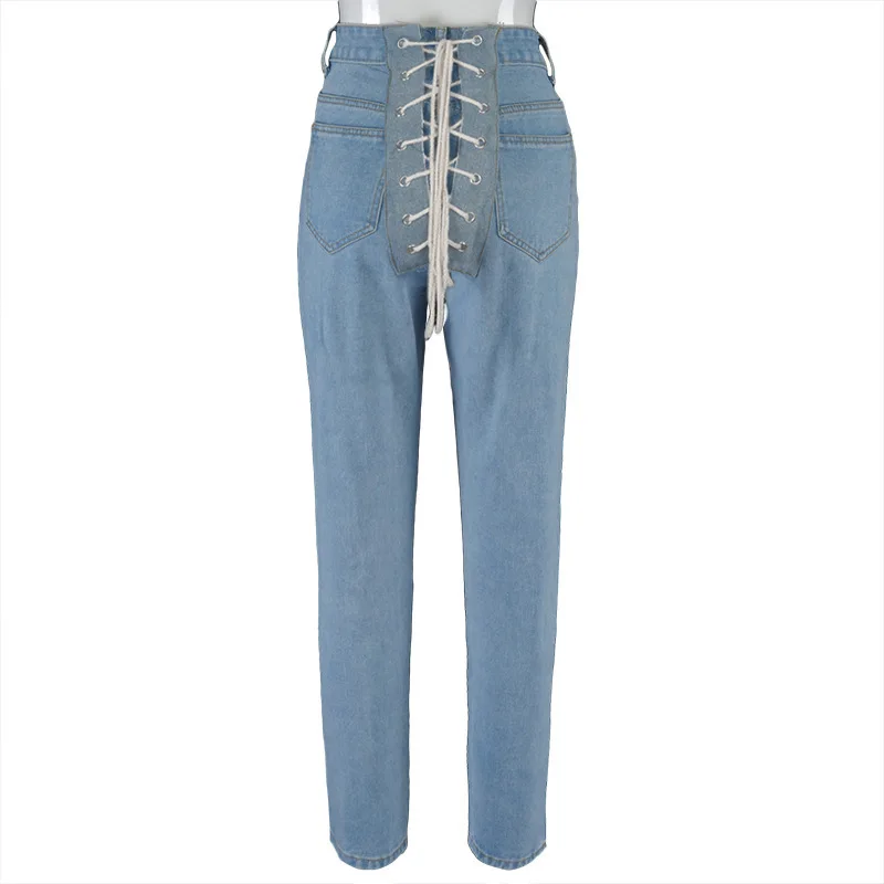 

versatile foreign 2020 autumn new creative back color women's fashion, slim fit and contrast corns bandage