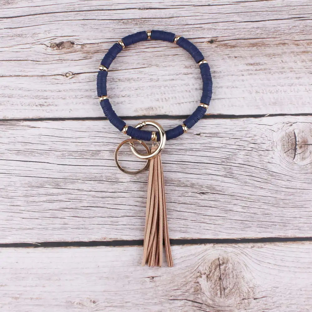 Бусины ZWPON Boho Heishi из полимерной глины круглые брелоки бархатные браслеты с