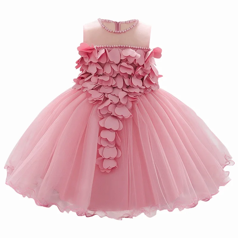 Платье для маленьких девочек с вышивкой и бантом 0-от 24 мес. до 1 лет Одежда платье