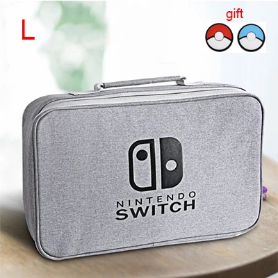 L S/M/L водонепроницаемые сумки для хранения переключателей для nintendo Switch игровые консольные аксессуары дорожная сумка для NS защитный чехол-серый - Цвет: L