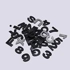 1 шт. автомобильный Стайлинг 3D металлические буквы эмблема цифровые фигурки цифры хромированные Сделай Сам наклейки на машину Серебристые черные автомобильные Стайлинг металлические наклейки