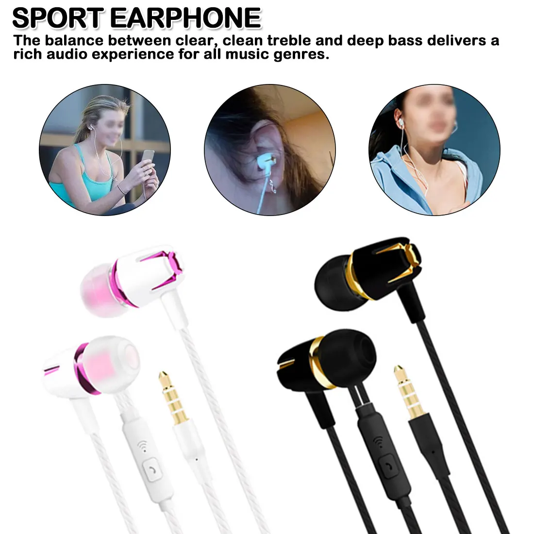 Наушники для наушников мобильный телефон супер бас микрофон 3 5 мм Iphone/