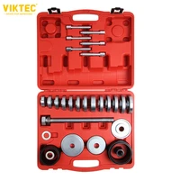 vt01989 31pc wheel hub bearing brake drum service tool set extractor puller wheel hub bearing and busing tool