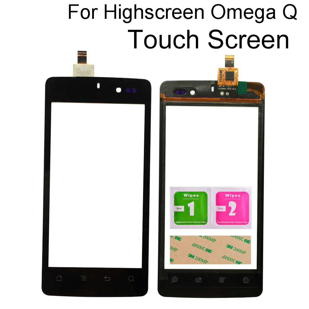 Сенсорная панель для Highscreen Omega Q сенсорный экран дигитайзер Переднее стекло