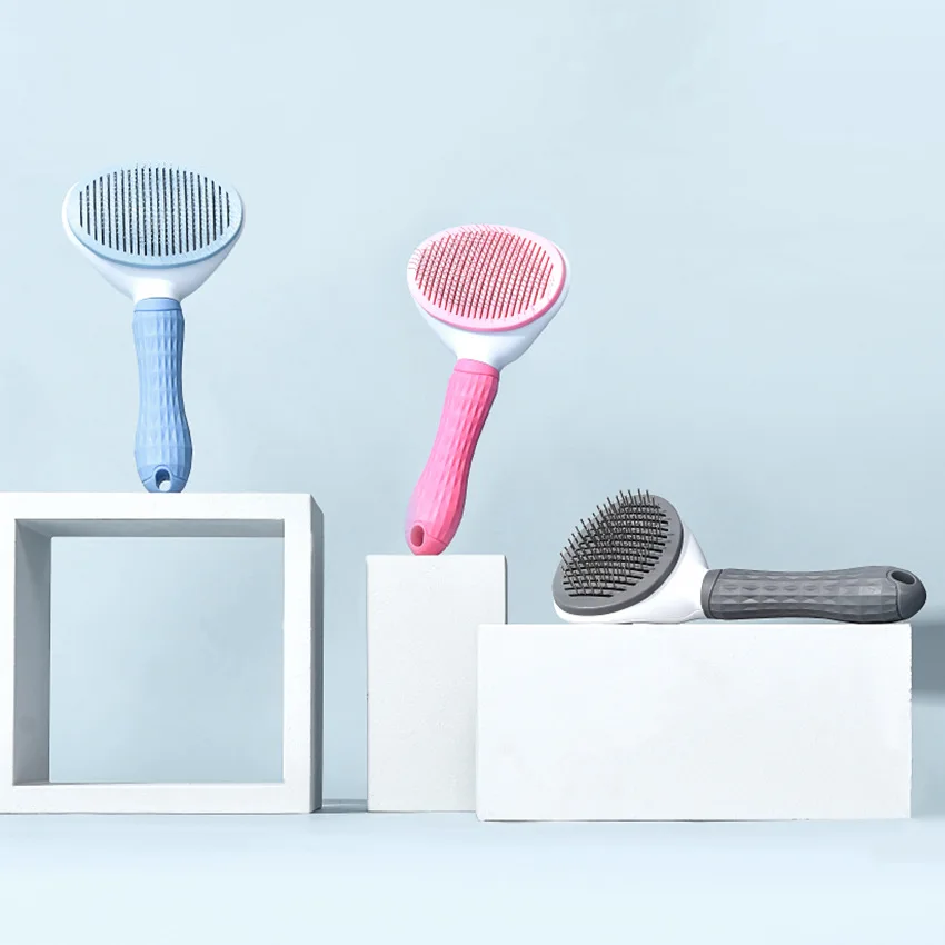 Automatic Self-Cleaning Stainless Steel Pet Brush for Dogs and Cats - One-Button Hair Removal Comb image 5