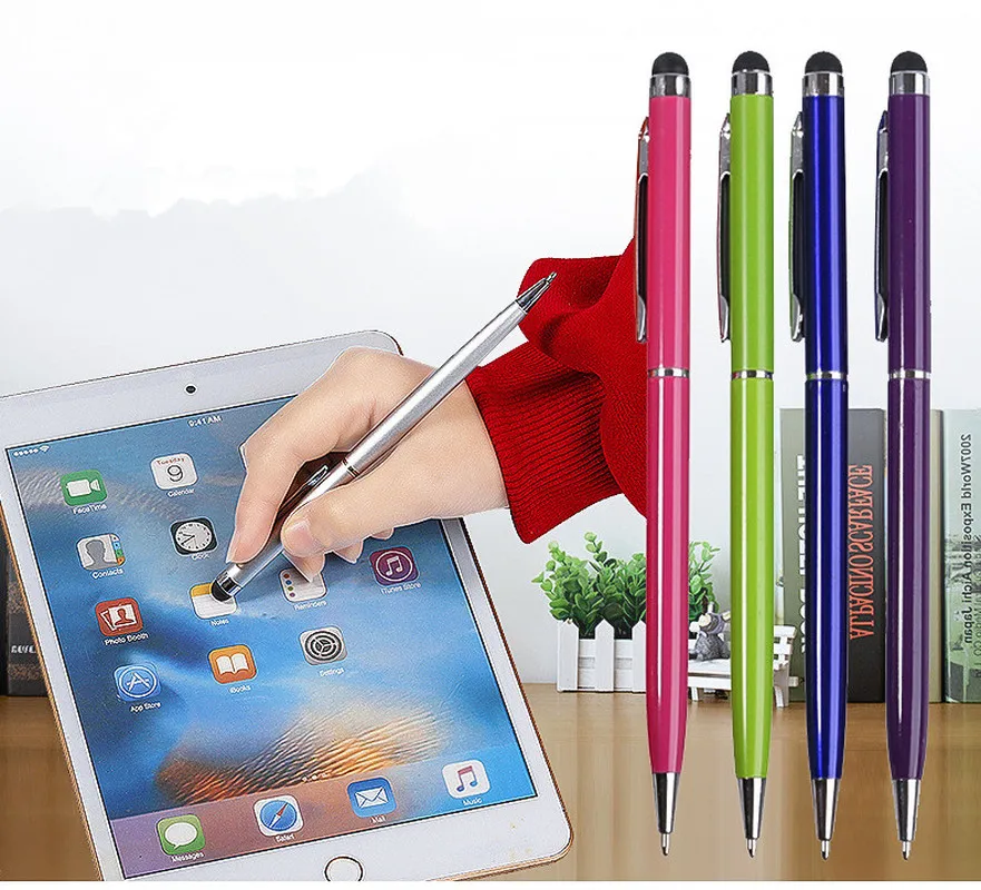 1 шт. 2 в емкостная резистивная ручка стилус для сенсорного экрана планшета iPad