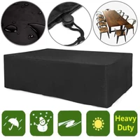 black outdoor cover dust waterproof garden furniture covers outside sofa chair table cover 210d