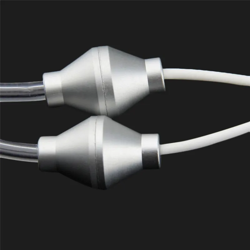 3.5mm Binaural Air Tube  Earphone Anti Radiation Noise Cancelling With Microphone  Transparent Vacuum Headset wired earbuds