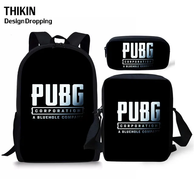 4 THIKIN/Новинка; Лидер продаж; мужской рюкзак с принтом в виде игры PUBG; Ланч-бокс для мальчиков-подростков; чехол-карандаш; школьные подарки для детей; - Цвет: 4