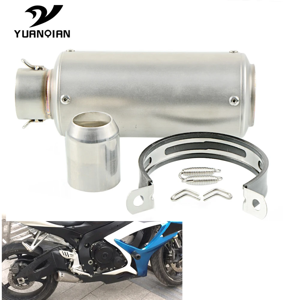 51 61 мм Модифицированная выхлопная труба мотоцикла глушитель из углеродного