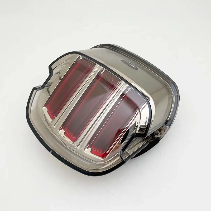 Motorcycle LED Tail Light Smoke Lens Brake License Plate Lamp Rear Stop 12v For H arley Dyna Road King Softail Touring |