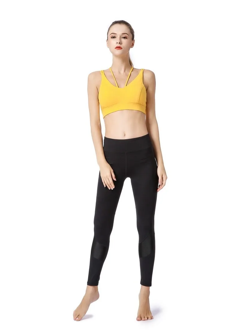 

No Steel Ring Beauty Back Sports Bra Female High-strength Shock-proof Fitness Running Underwear Yoga Bras Breathable Athletic