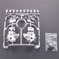 plastic car body lamp bucket diy silver plated light cup holder kits for 110 bmw m3 rc model car parts accessories