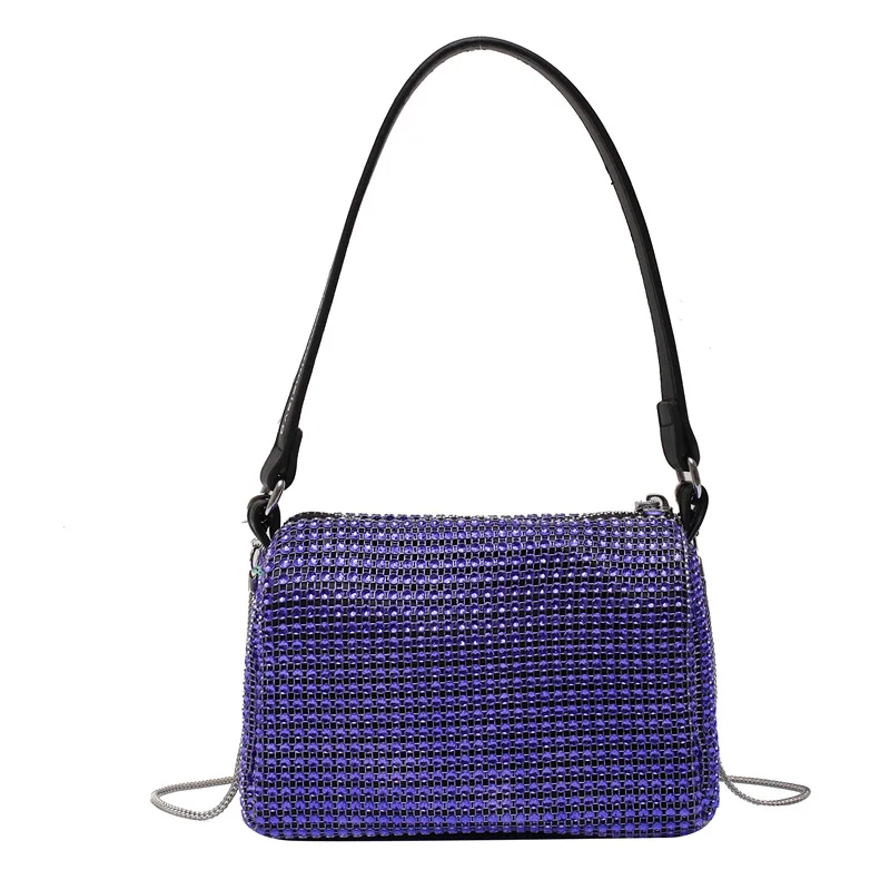 

Women's bag 2020 new Korean fashion bright diamond portable armpit bag wild chain shoulder messenger bag