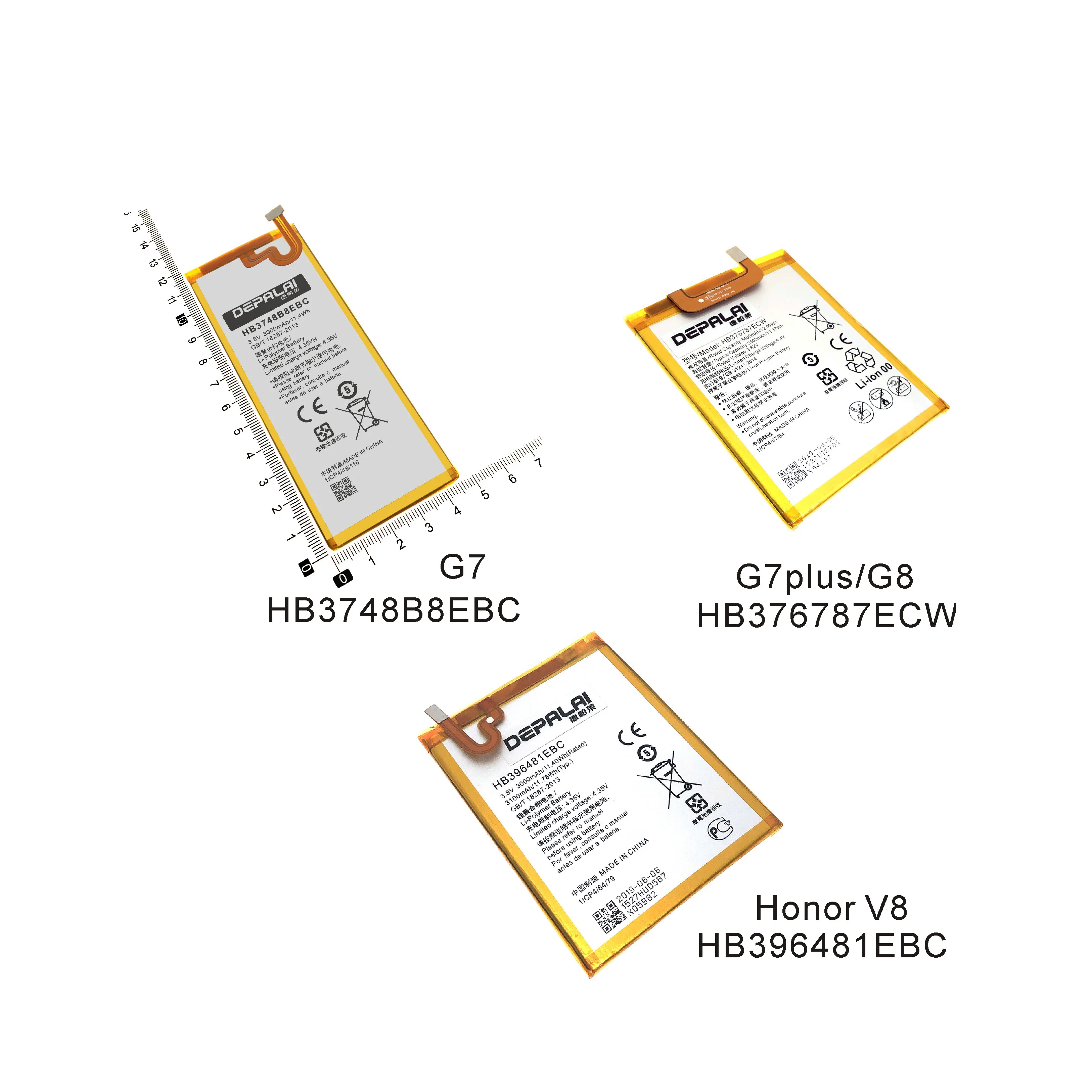 HB3748B8EBC HB396481EBC HB376787ECW Аккумулятор для Huawei G7 L03 C199 G7Plus honor5X G8 G8X HonorV8 UL00/TL00/AL00