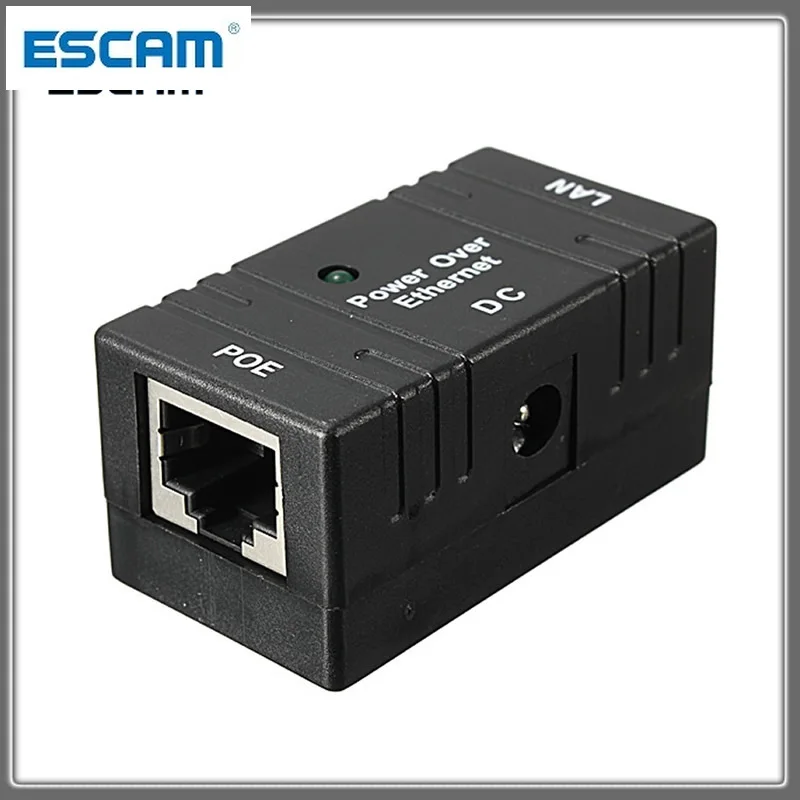 POE пассивный инжектор сплиттер настенное крепление RJ45 выключатель питания Ethernet