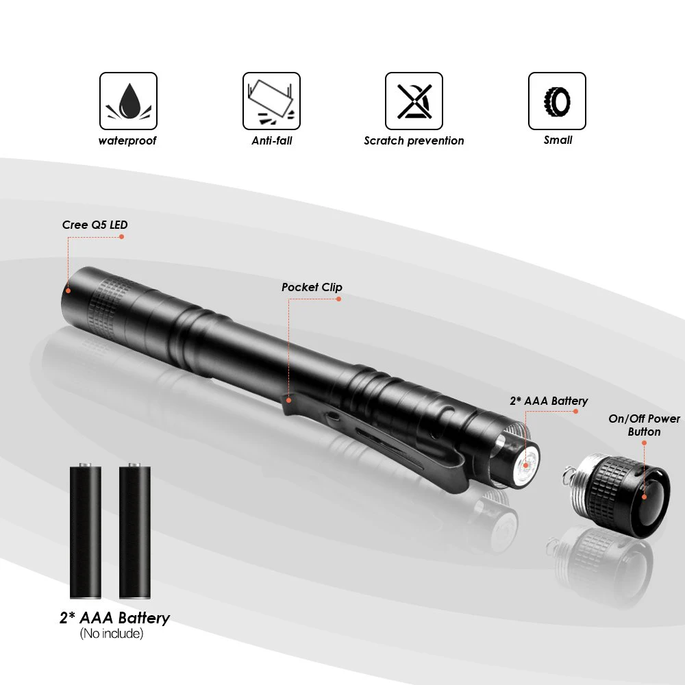 Pocket-size LED Pen Torch Flashlight Portable Mutifunction Doctor Working Light Repair Lamp | Освещение