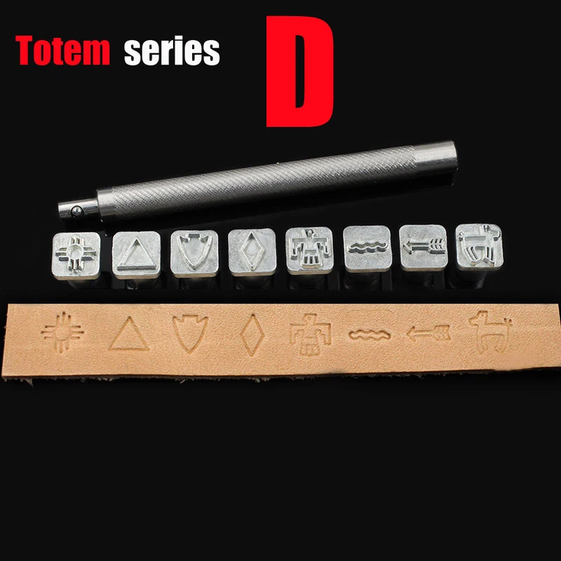 Totem series 32 стиля металла кожа резьба инструмент печати Сделай сам вручную для кожи ремесло штампы художественный узор кожа штамповки Инструменты для печати - Цвет: Totem series