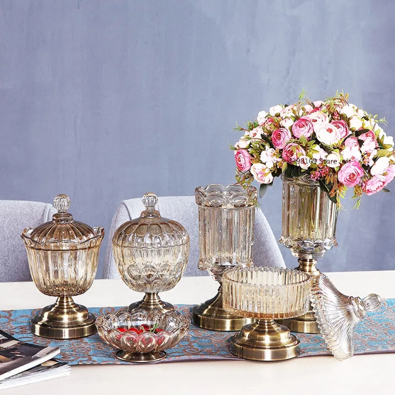 Нордическая Хрустальная стеклянная банка многофункциональная для хранения