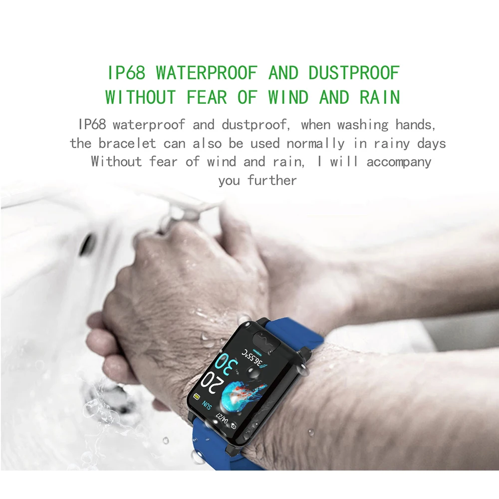 

E04S Smart Watch Temperature ECG PPG Blood Pressure Heart Rate Monitor Fitness Tracker Smartwatch IP68 Waterproof Watch for Men