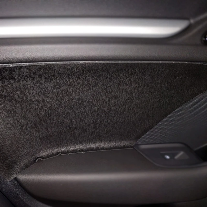 

For Audi A3 2014 2015 2016 2017 2018 4pcs/set Car Door Handle Panel Microfiber Leather Cover