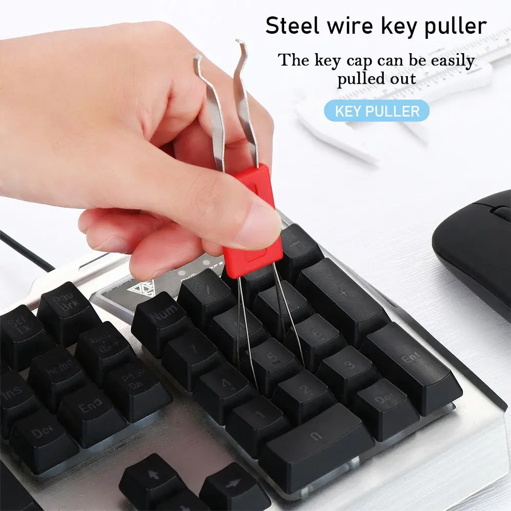 

1Pc Easy Use Steel Keycap Unloading Keycaps Puller Dust Cleaner Aid Durable Cleaning Tool Universal Keyboard Accessories
