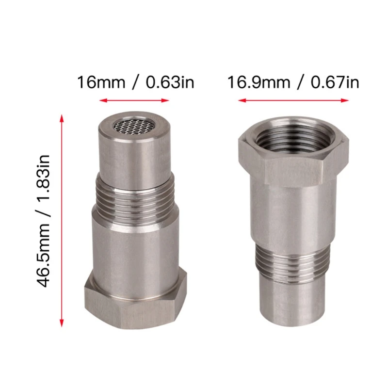 

Oxygen O2 Sensor Spacer Adapter CEL Fix Check Engine Light Eliminator with Catalytic Converter