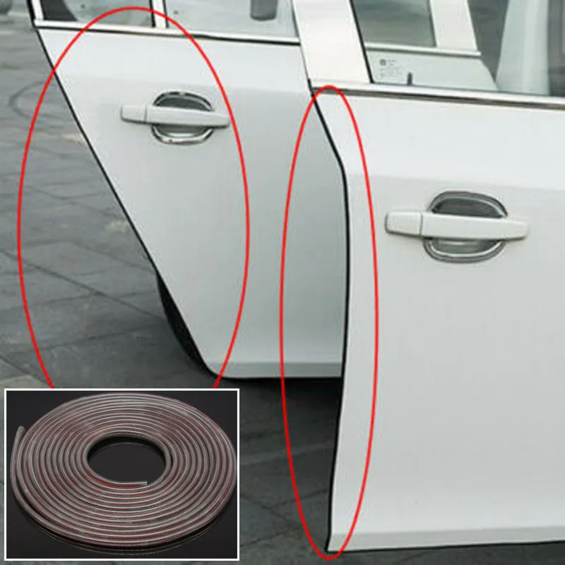 5 метров Автомобильная резиновая защитная накладка на края двери противоударные