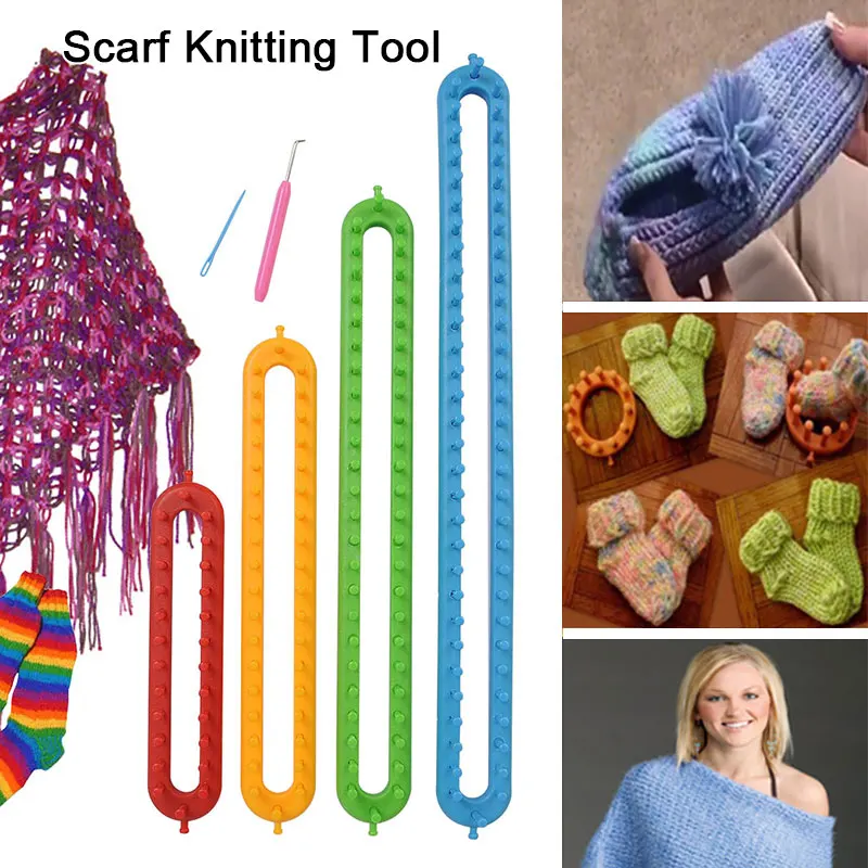 _ 4 размера шарф Peg крючок ткацкого станка ткацкий станок набор для вязания