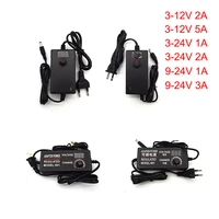 ac dc adjustable power adapter supply 3v 9v 12v 24v universal dc 12v ac adaptor 24v power supply with display screen us eu plug