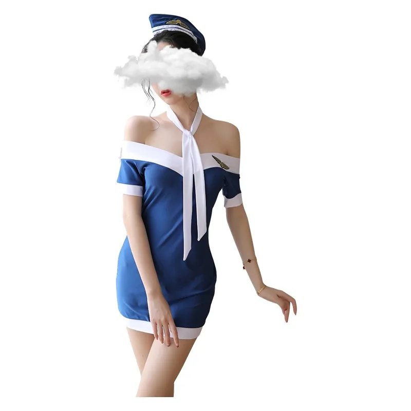 

Косплей сексуальное женское соблазнительное нижнее белье сексуальный костюм пилота эротическая униформа для взрослых Ролевая игра