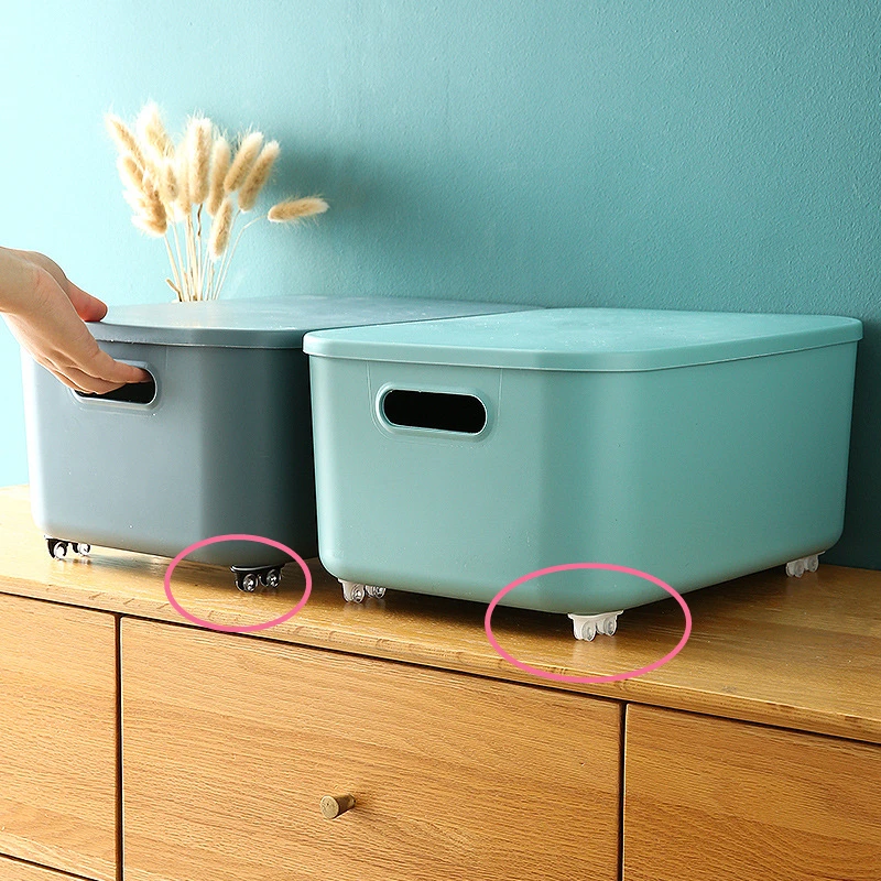 

12 шт. липких колес для хранения, коробка для хранения, шкив, корзина для мусора, одностороннее колесо, креативный универсальный ролик внизу