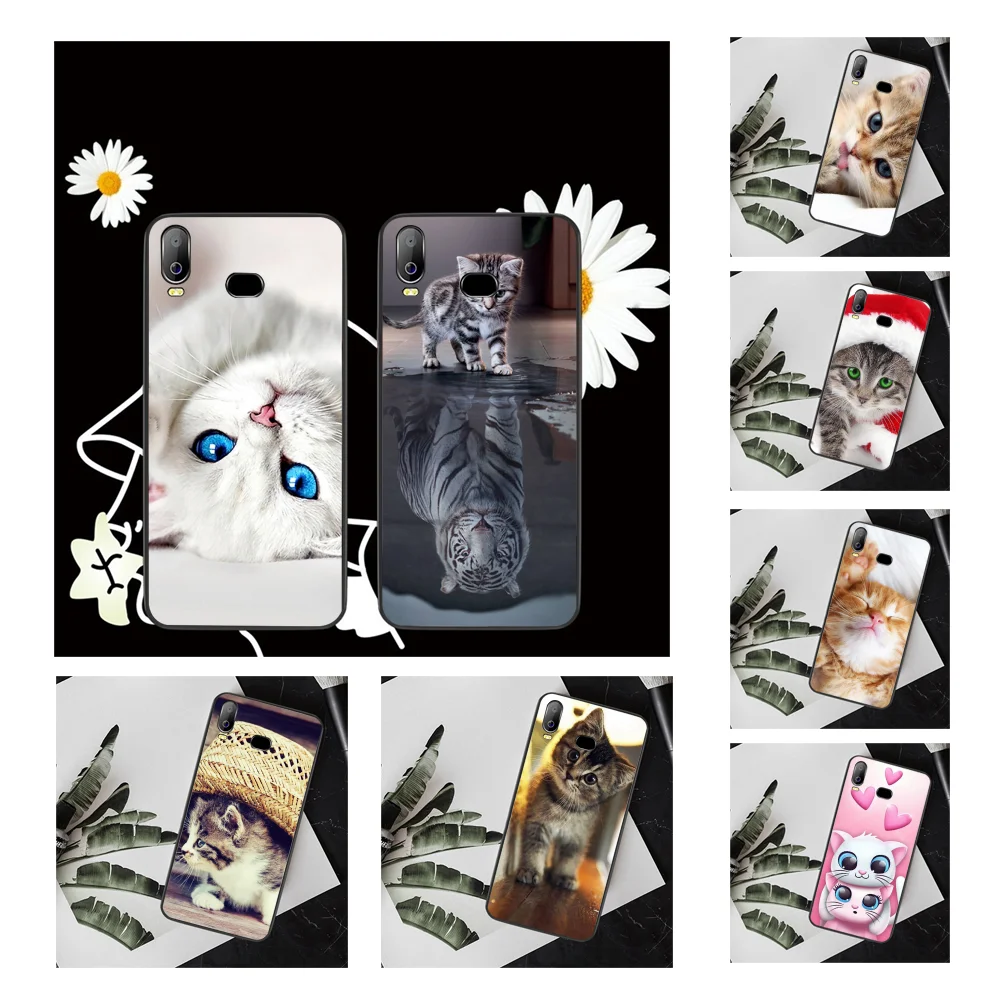

NBDRUICAI Cute Pet Cat Bling Cute Phone Case For Samsung A10 A20 A30 A40 A50 A70 A7 A9 A6 A8 Plus 2018