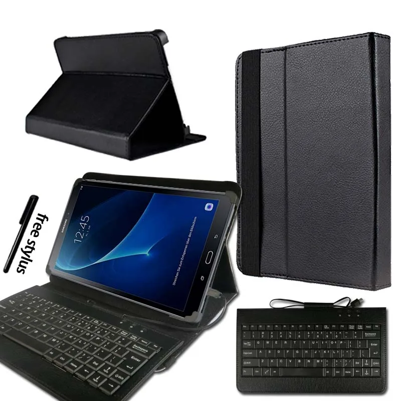Кожаный чехол подставка для планшета Samsung Galaxy Tab A A6 10 1 T580 T585 (2016)|Чехлы планшетов и
