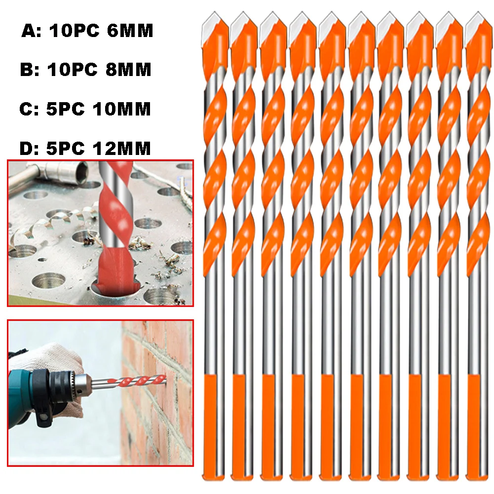 

Резьбовые сверла, спиральная головка для сверления стен, керамики, стекла, мрамора, Рабочий набор