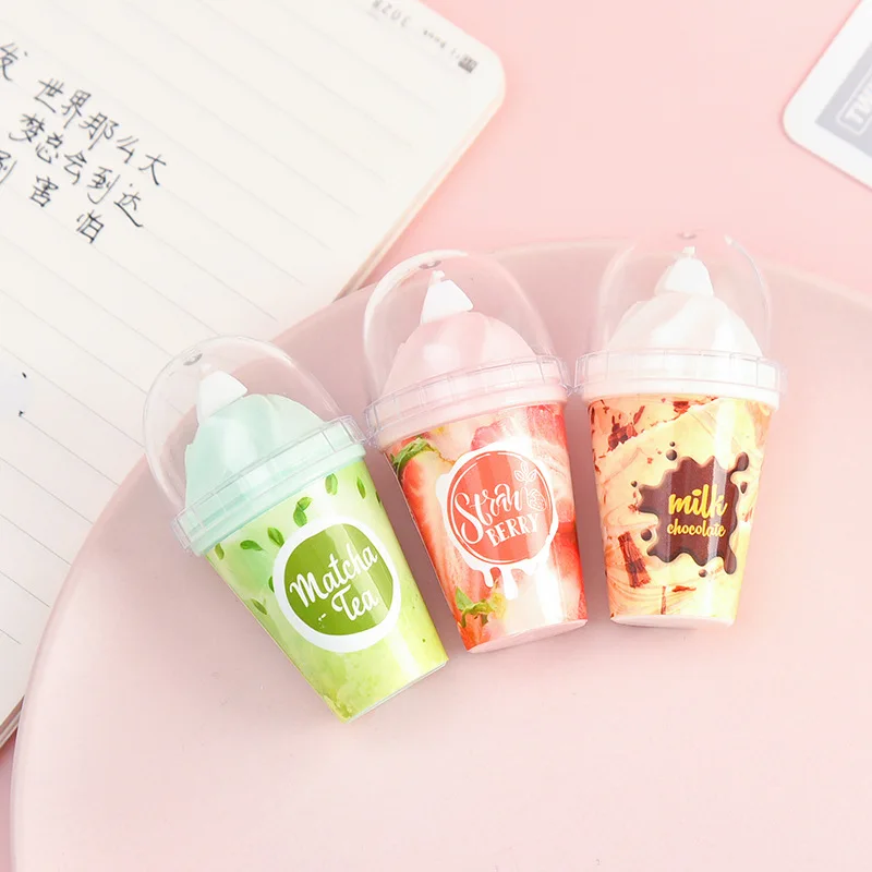 Молоко Чай чашки шоколада Новинка белая корректор Корректирующая лента