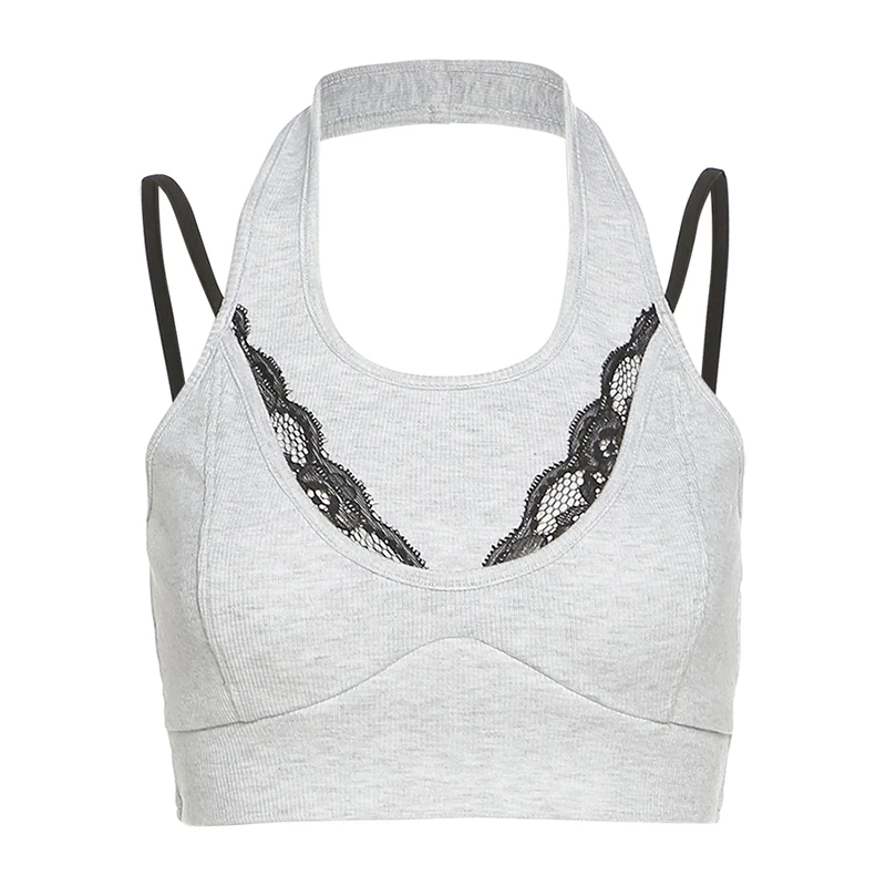 

women's Sleeveless Tank Top Sexy Autumn and winter solid color open navel slim fashion fake two suspender vest Camisole