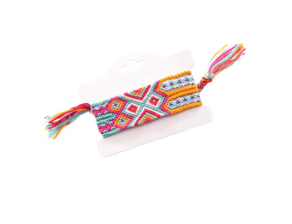 Красивый разноцветный браслет дружбы ручной работы для женщин и мужчин misangas wayuu