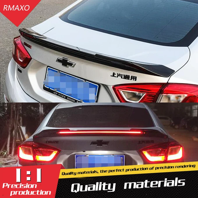 Для Chevrolet Cruze спойлер на крыше 2017 2019 ABS Материал заднее крыло автомобиля праймер