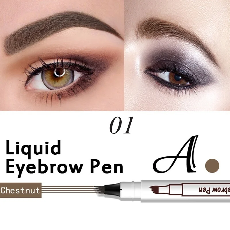 

4prong Eyebrow Pencil Waterproof And Long-Lasting Sketch Drawing Eyebrow Artifact Liquid Eyebrow Pencil Makeup Eyebrow Cosmetics