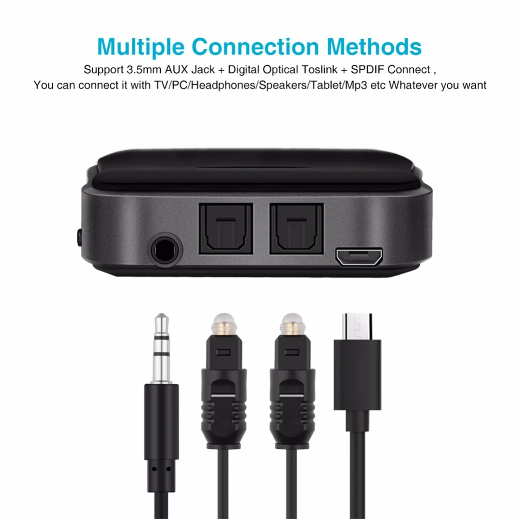 Bluetooth аудио адаптер приемник передатчика Оптический RCA 3 5 мм Aux порт беспроводной