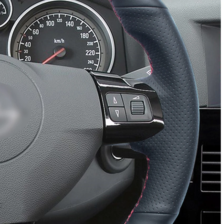 Черная накладка на руль из искусственной кожи для Opel Astra 2004-2009 Zaflra 2005- Signum 2005-2009 Vectra 2005-2009 Holden Astra