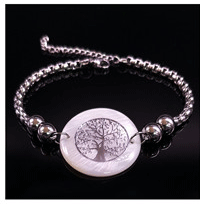 HERMANA Leather Stainless Steel Bracelets Women Brother Bracelets& Bangles Jewelry pulseras acero inoxidable mujer B18167