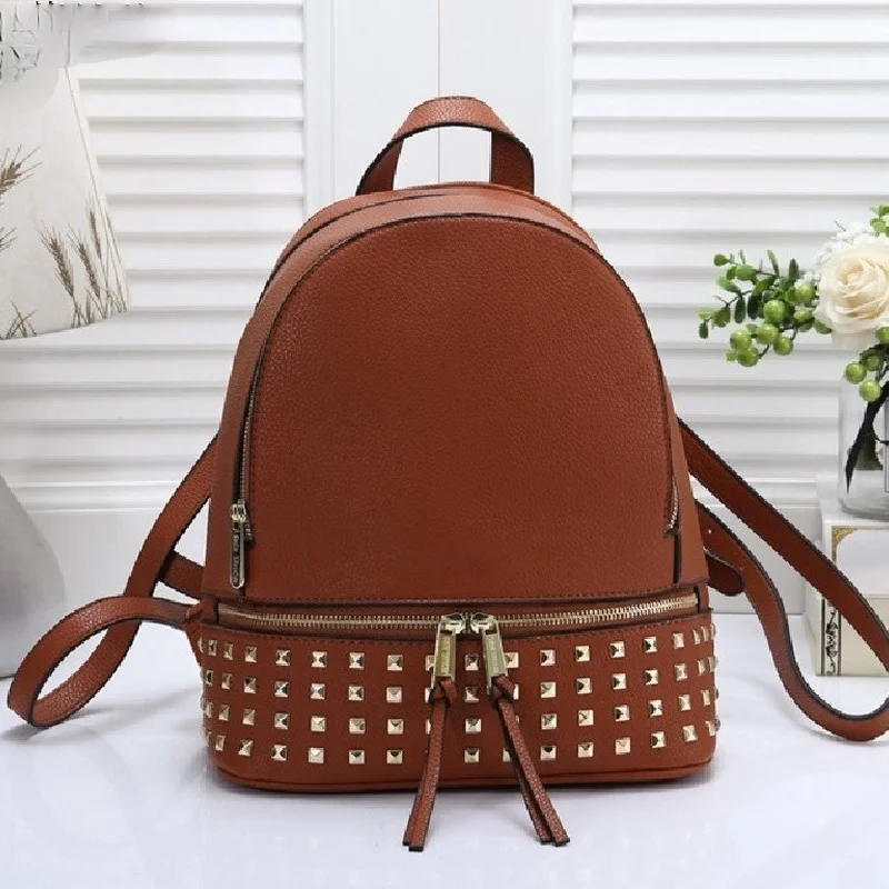 

Rivets BLACK BACKPACK Trend Backpack Women's Small Backpacks Bag for Women Fashion Books for Teenagers Backpacks for Girls Bags