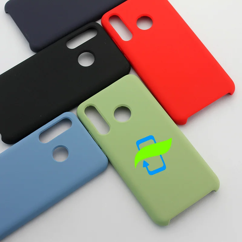 Силиконовый чехол для Huawei P40 Lite жидкий силиконовый P20 P30 Pro Nova 3E 4E 6 7 8 SE задняя