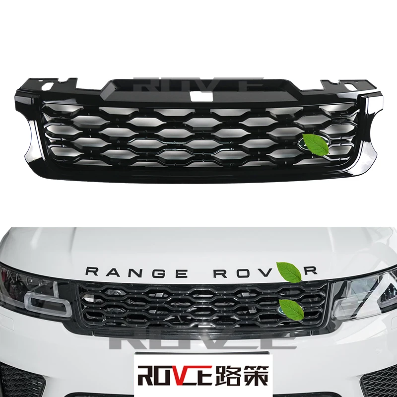 Решетка переднего бампера ROVCE из АБС-пластика для Land Rover 2014 upgrade 2018 RANGEROVER SPORT L494