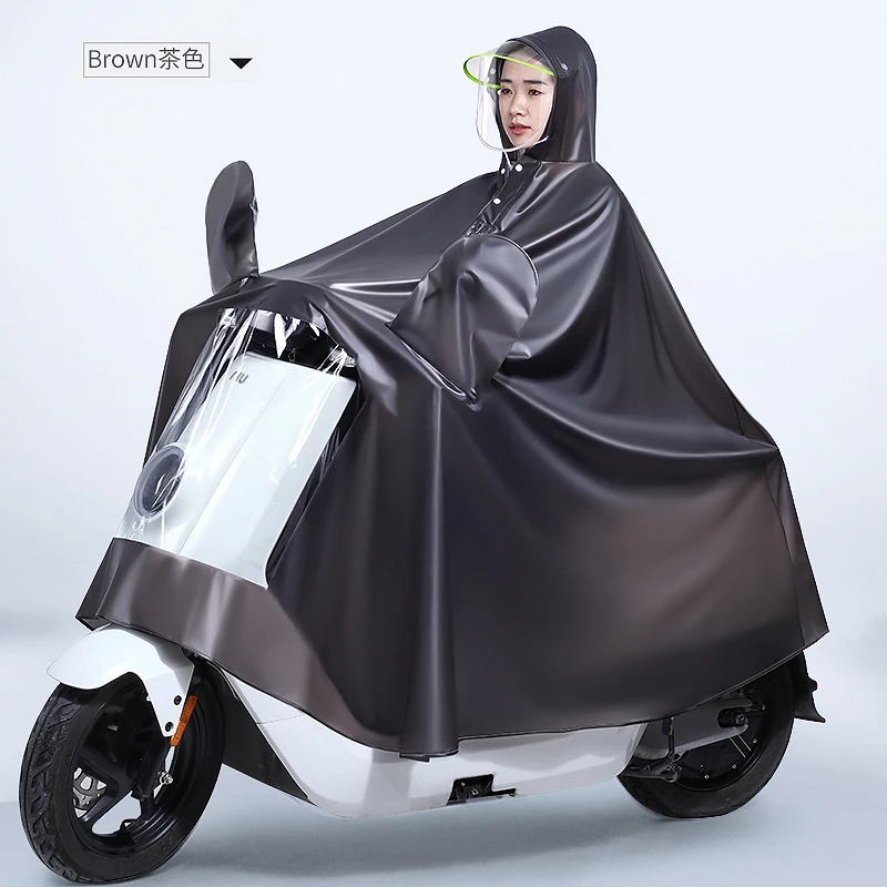 

Waterproof Rain Poncho Long Hooded Thicken Hiking Portable Reusable Outdoor Impermeable Raincoat Regenjacke Rain Gear DA60YY