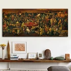 Рельефное искусство, знаменитое искусство, обсуждающее божную комедию с Данте, настенные художественные картинки, печатные Плакаты для гостиной
